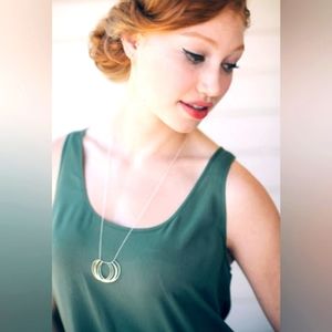 NWT Favor Jewelry 'Circuit' Necklace Sterling Silver Pendant